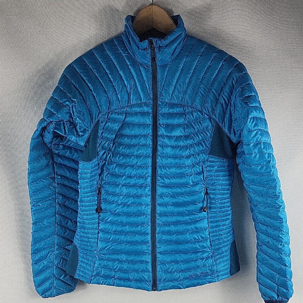 Eddie Bauer Women's Vibrant Blue Down Puffer Jacket Size XS